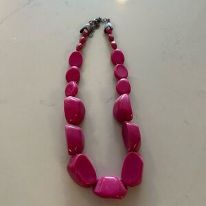 Elegant Pink Beaded Necklace